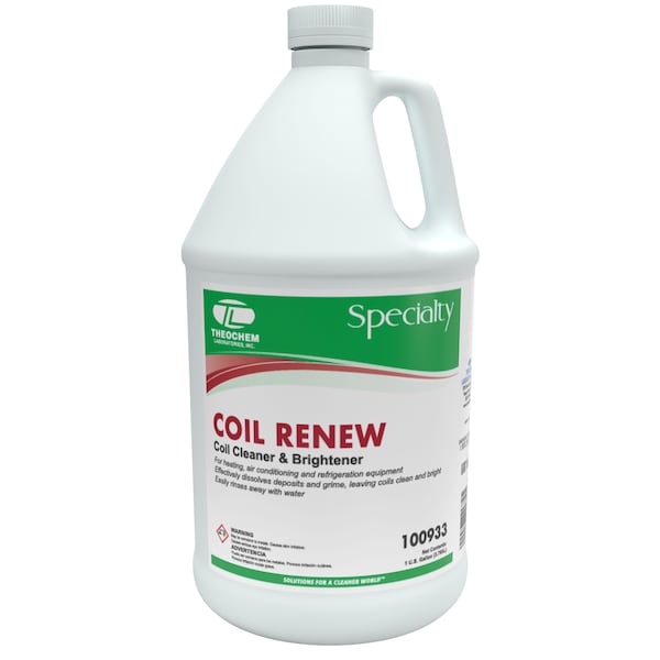 Theochem COIL RENEW - 4/1 GL CASE, Coil Cleaner & Brightener, 4PK 100933-99990-7G - main